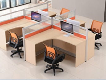 高效办公新选择 重庆鑫丰屏风卡位四人位办公桌组合详解